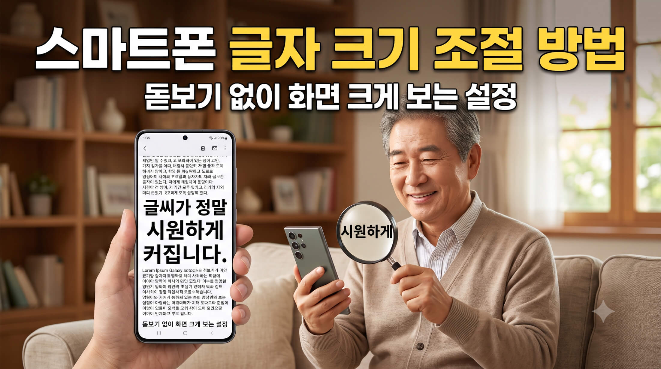 스마트폰 글자 크기 조절